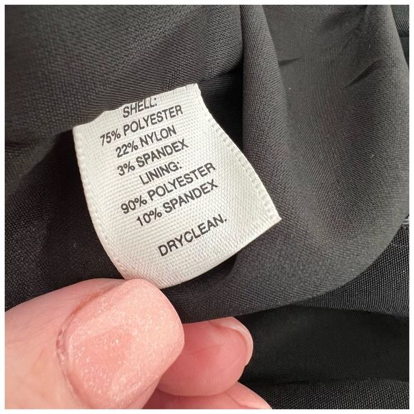 NWT White House Black Market Crepe Fit & Flare Little Black Dress LBD Sz 8 - Picture 11 of 11